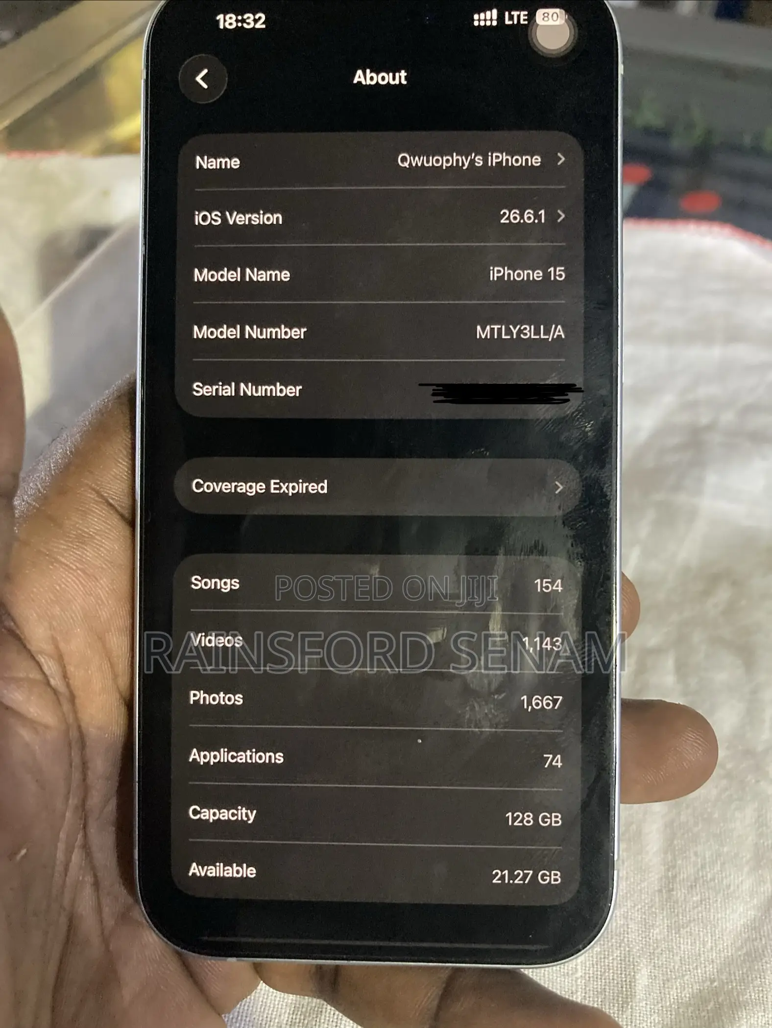Apple iPhone 15 128 GB Blue