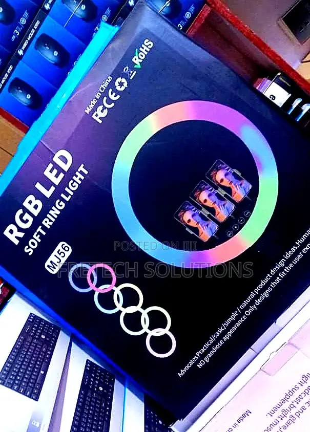RGB LED Ring Light, 22 Inches