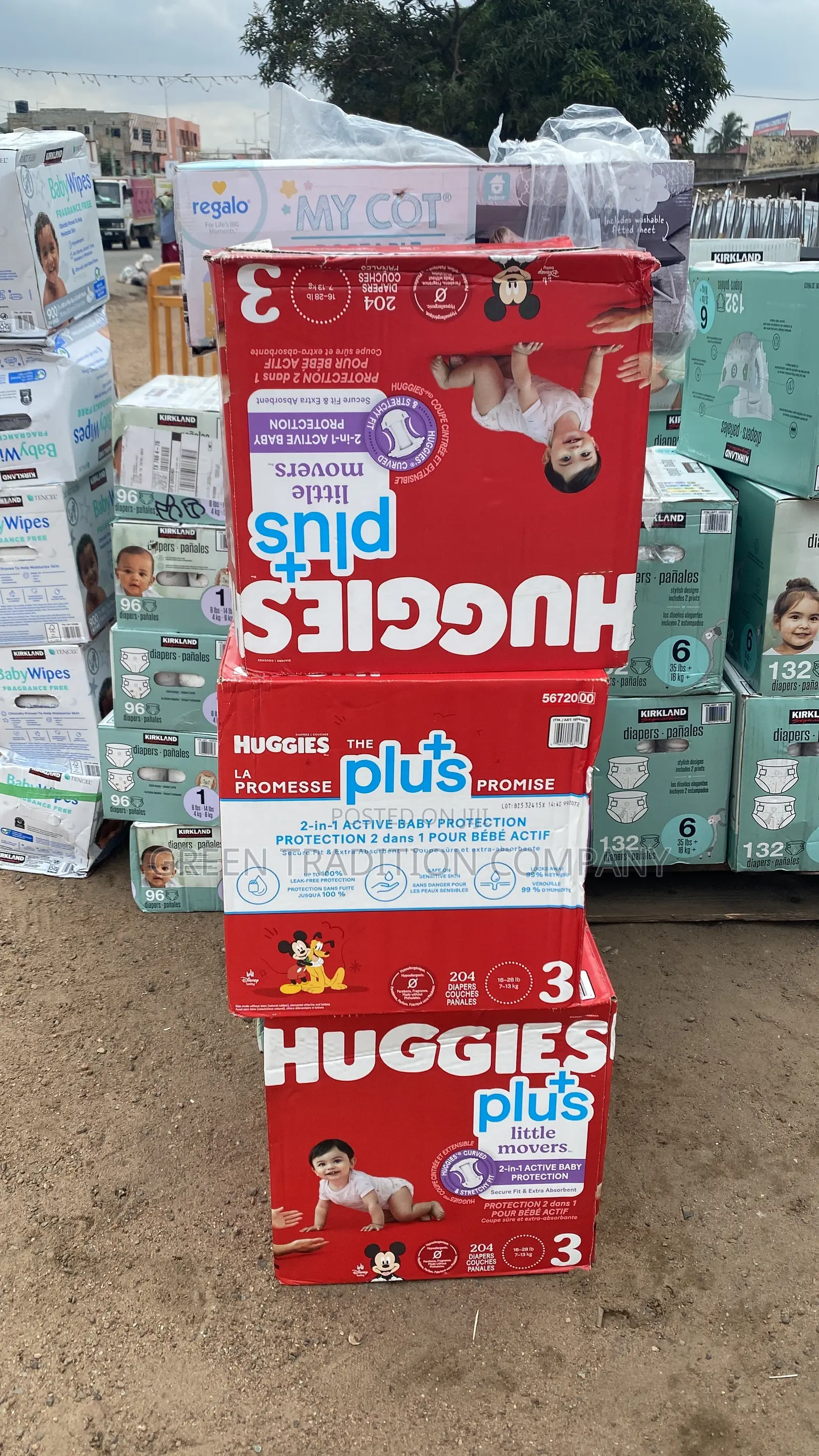 Kirkland and Huggies Baby Diapers