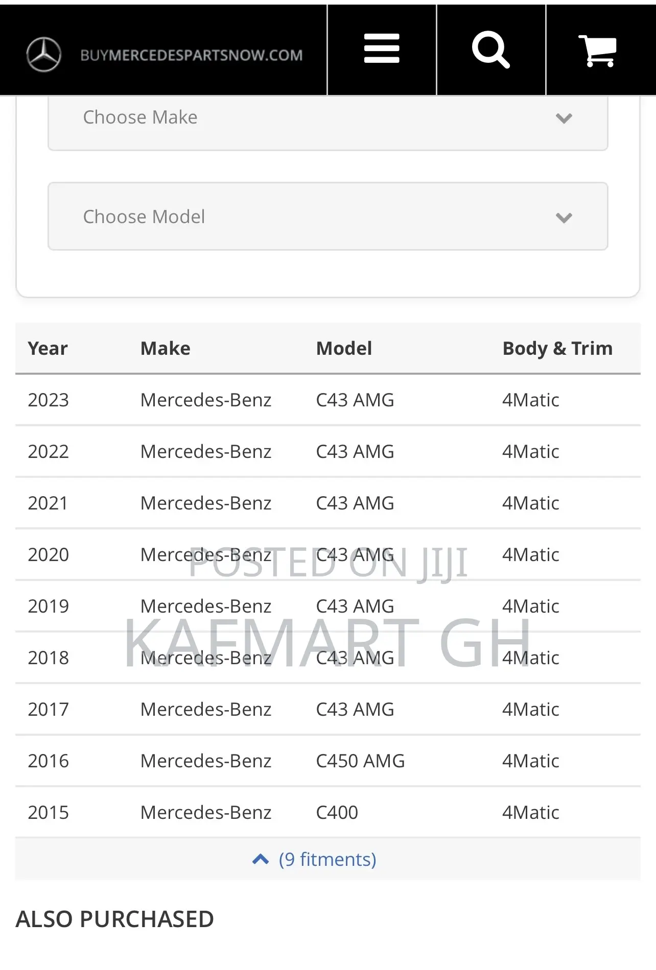 Mercedes Benz C43 AMG AWD W205 Front Drive Shafts Pair New