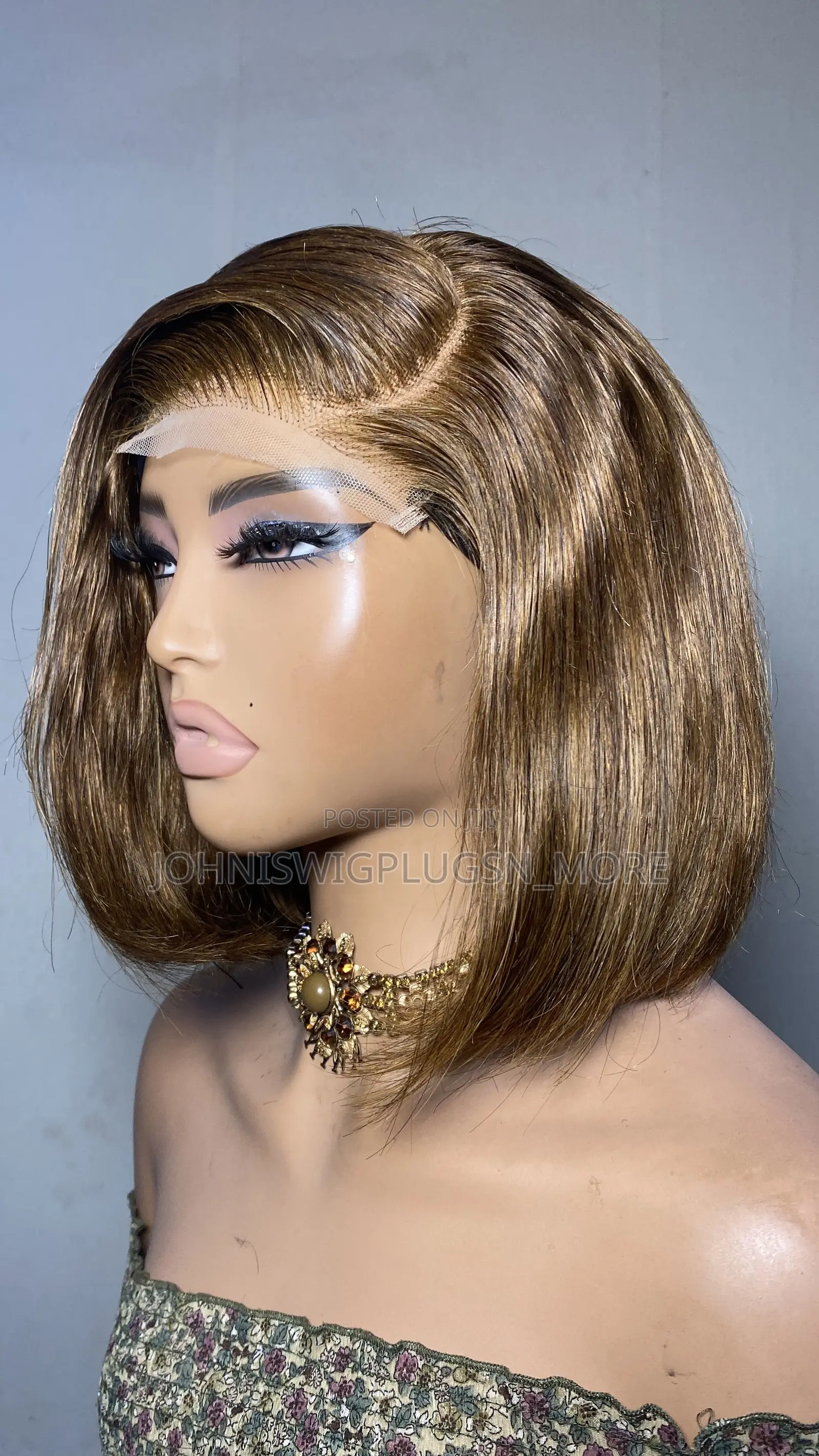 8” Double Drawn Bob Wig