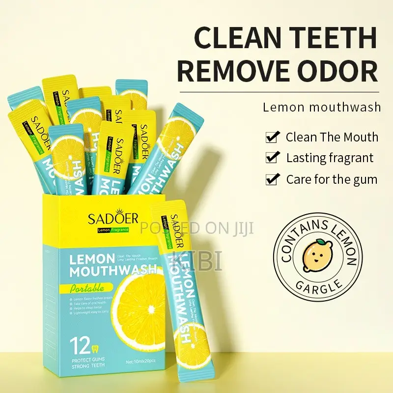 Mint Lemon Portable Mouthwash