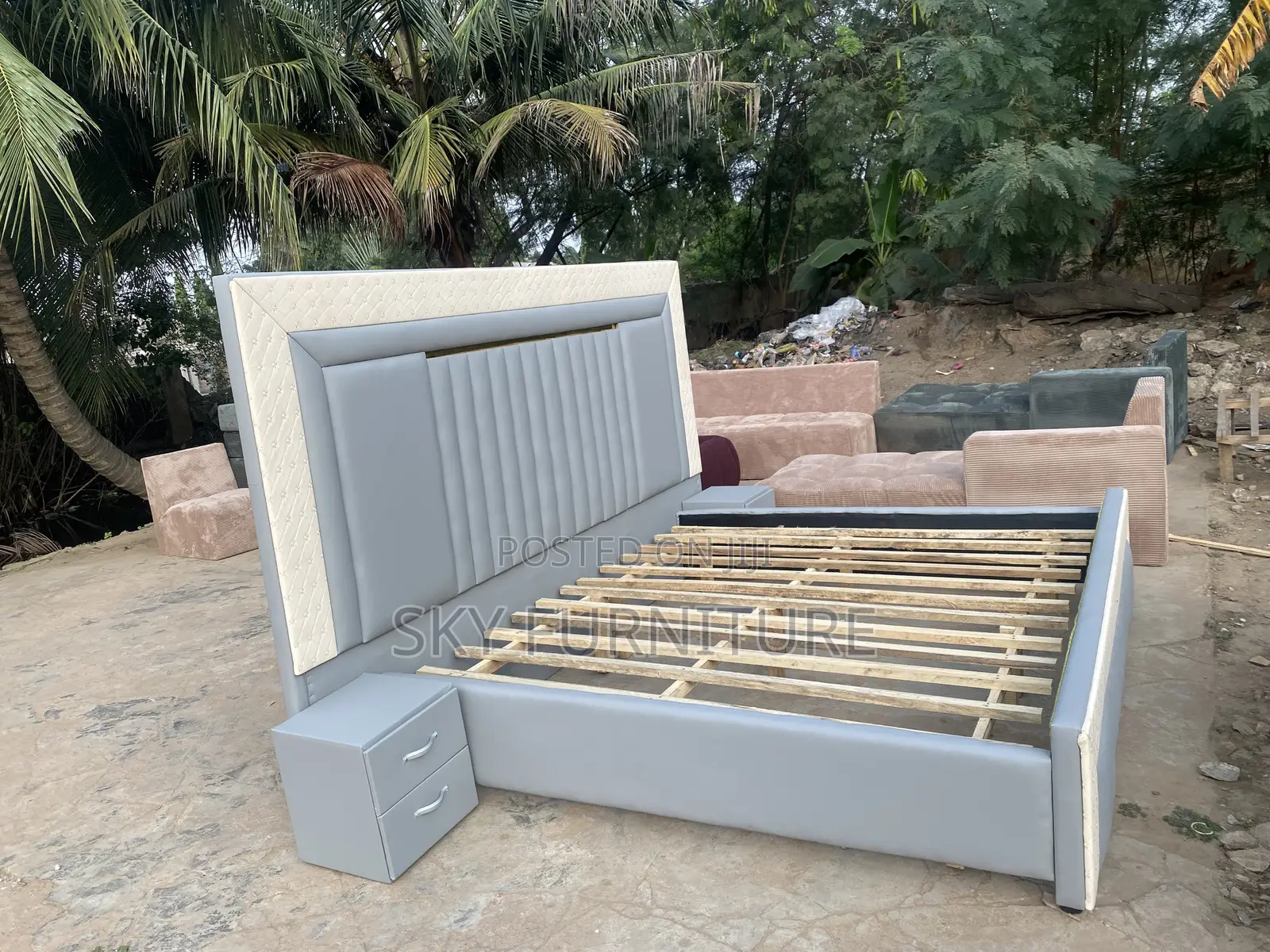 Elegantia Oversized Bed Frame With Side Drawers