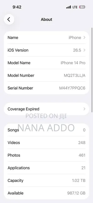 Apple iPhone 14 Pro 1 TB White