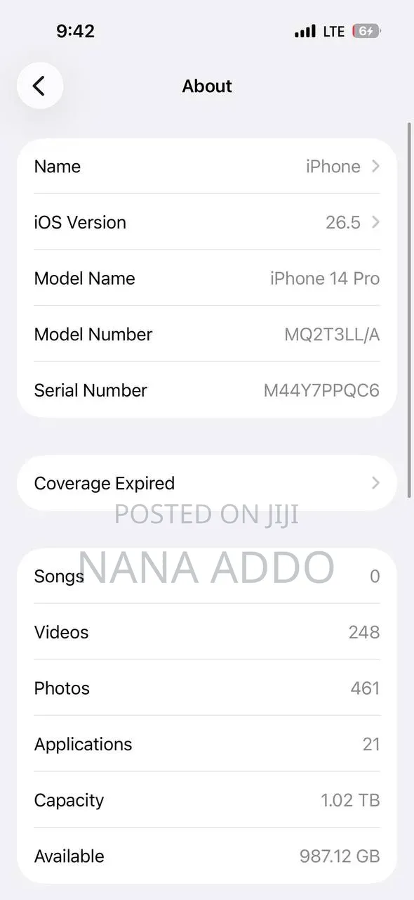 Apple iPhone 14 Pro 1 TB White