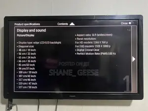 Philips 42 Inch TV