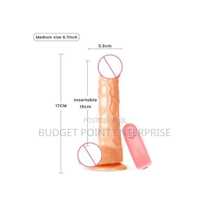 6 Inches Realistic Dildo Vibrator AA Battery
