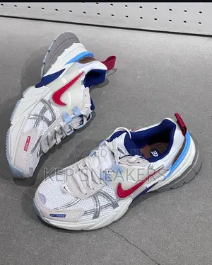 Nike V2K Run 'Metallic Silver Gym Red'