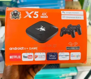 X5 Ultra HD Android TV + Game Console Box.