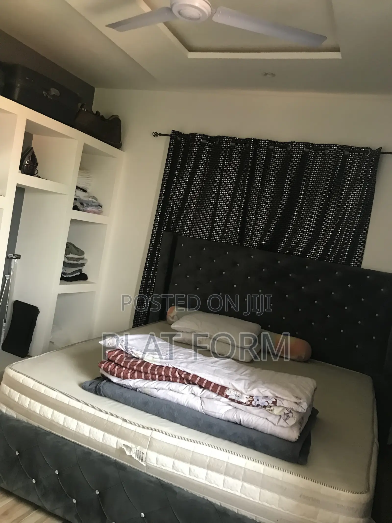 King Size Bed Frame With Orthopedic King Size Mattress