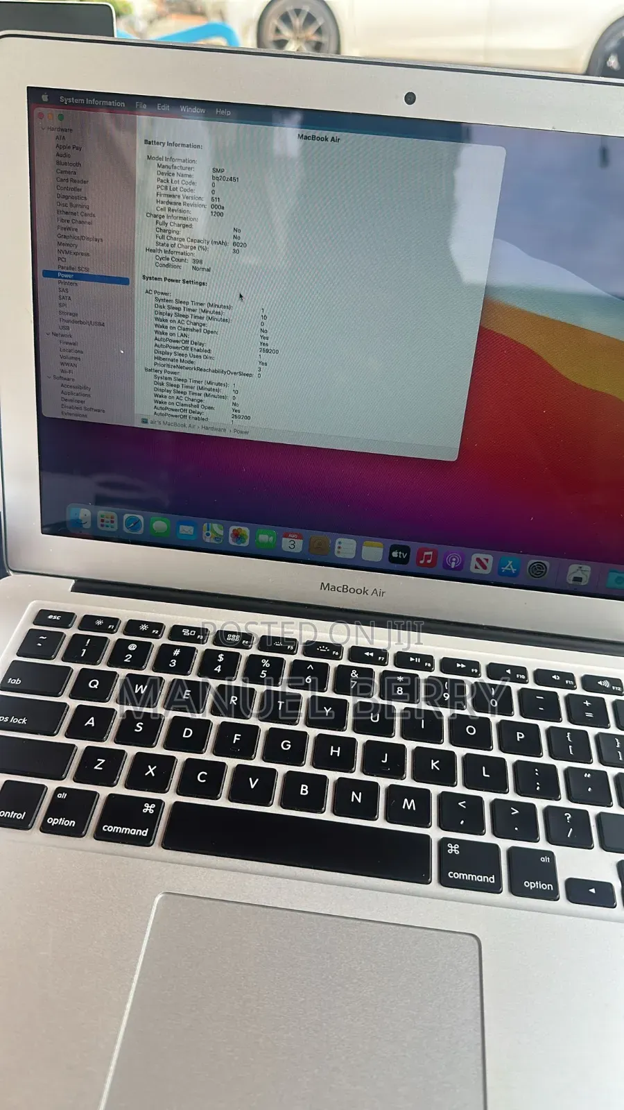 Laptop Apple MacBook Air 2017 8GB Intel Core i5 SSD 256GB