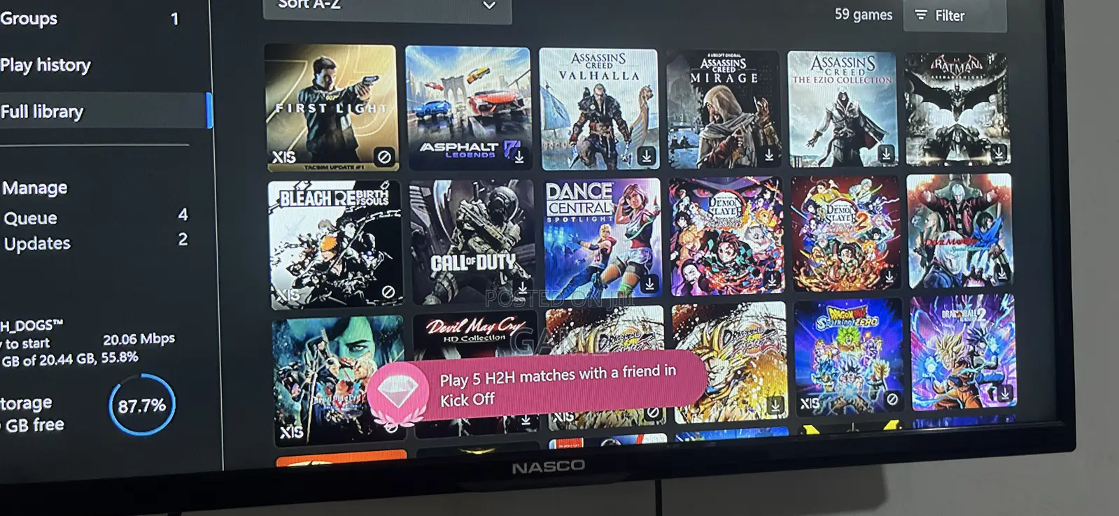 Xbox One With 1 Controller With Over 70 Games Uk Use