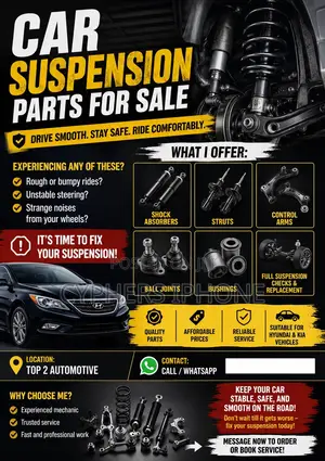 Car Suspension and Engine Parts for Sale