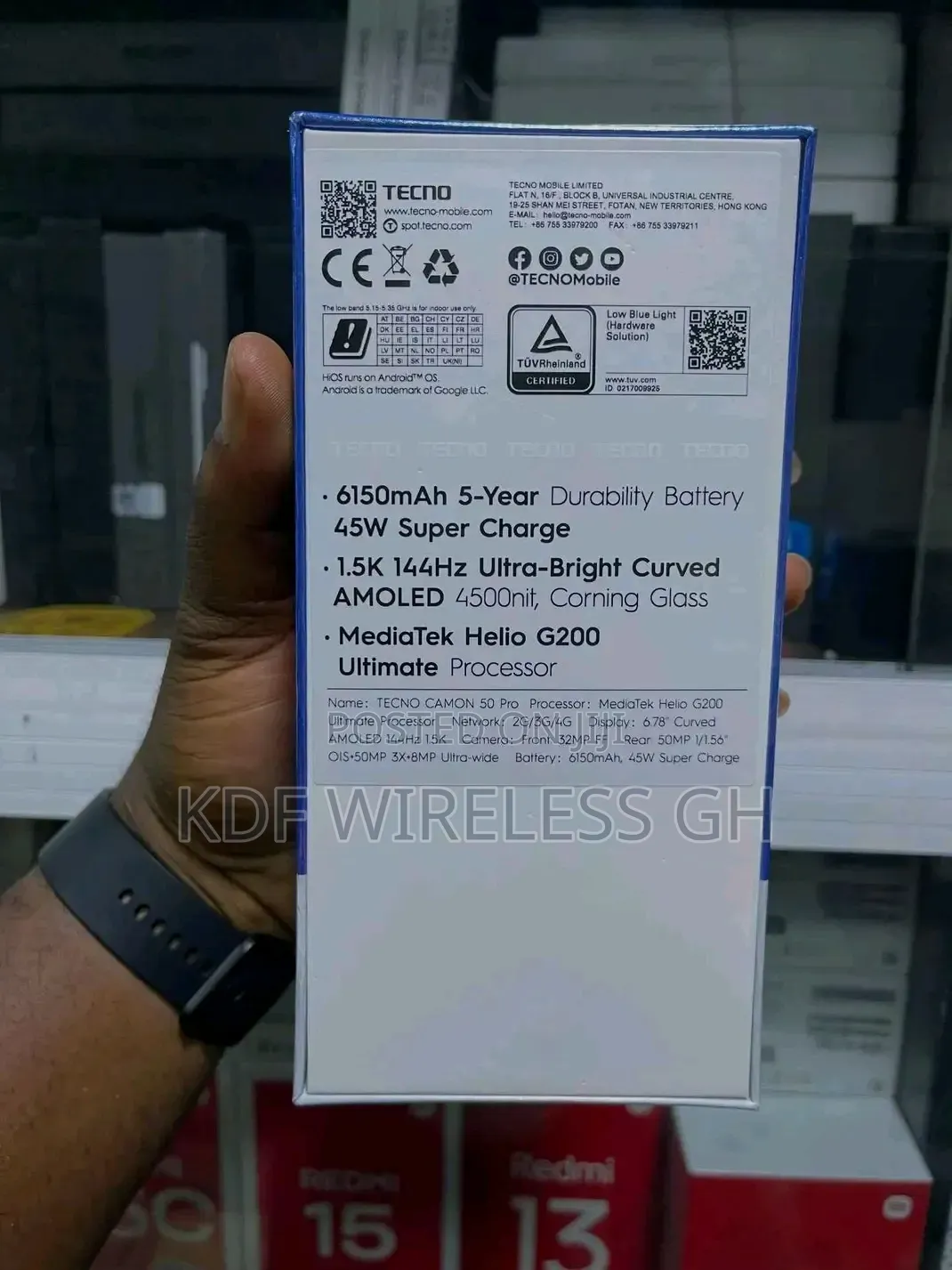 New Tecno Camon 50 Pro 256 GB Black