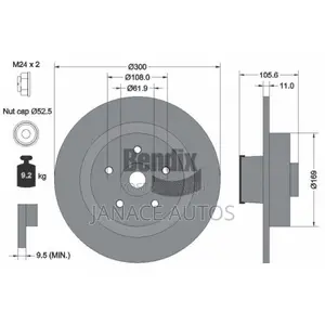Renault Clio Megane Pagid 55529 Rear Brake Disc