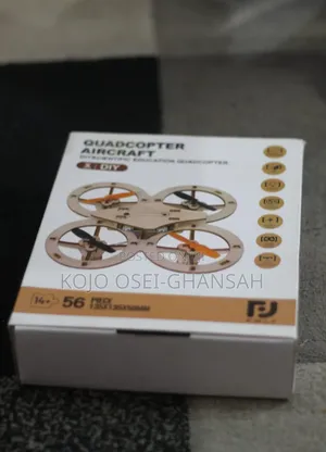 DIY Scientific Education Wooden Quadcopter Aircraft (56 Pieces)