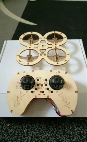 DIY Scientific Education Wooden Quadcopter Aircraft (56 Pieces)