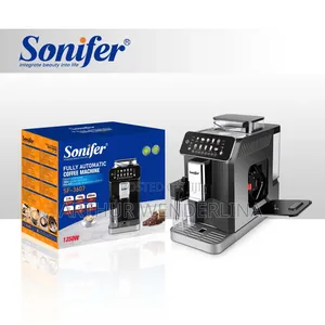 Sonifer Automatic Coffee Machine 15Bar Pressur Grinder Touch Screen