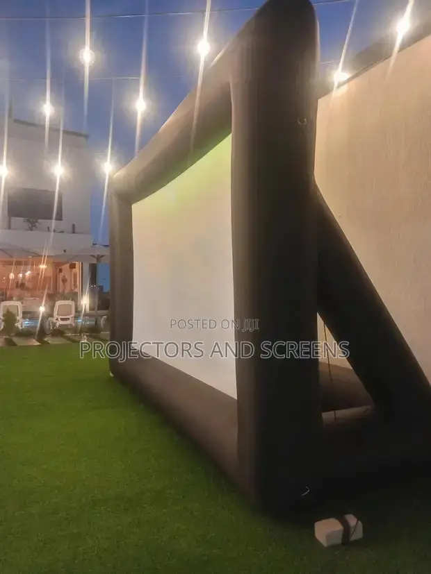 Rent Giant 16ft Outdoor Projector Screen Plus Air Blower Delivery