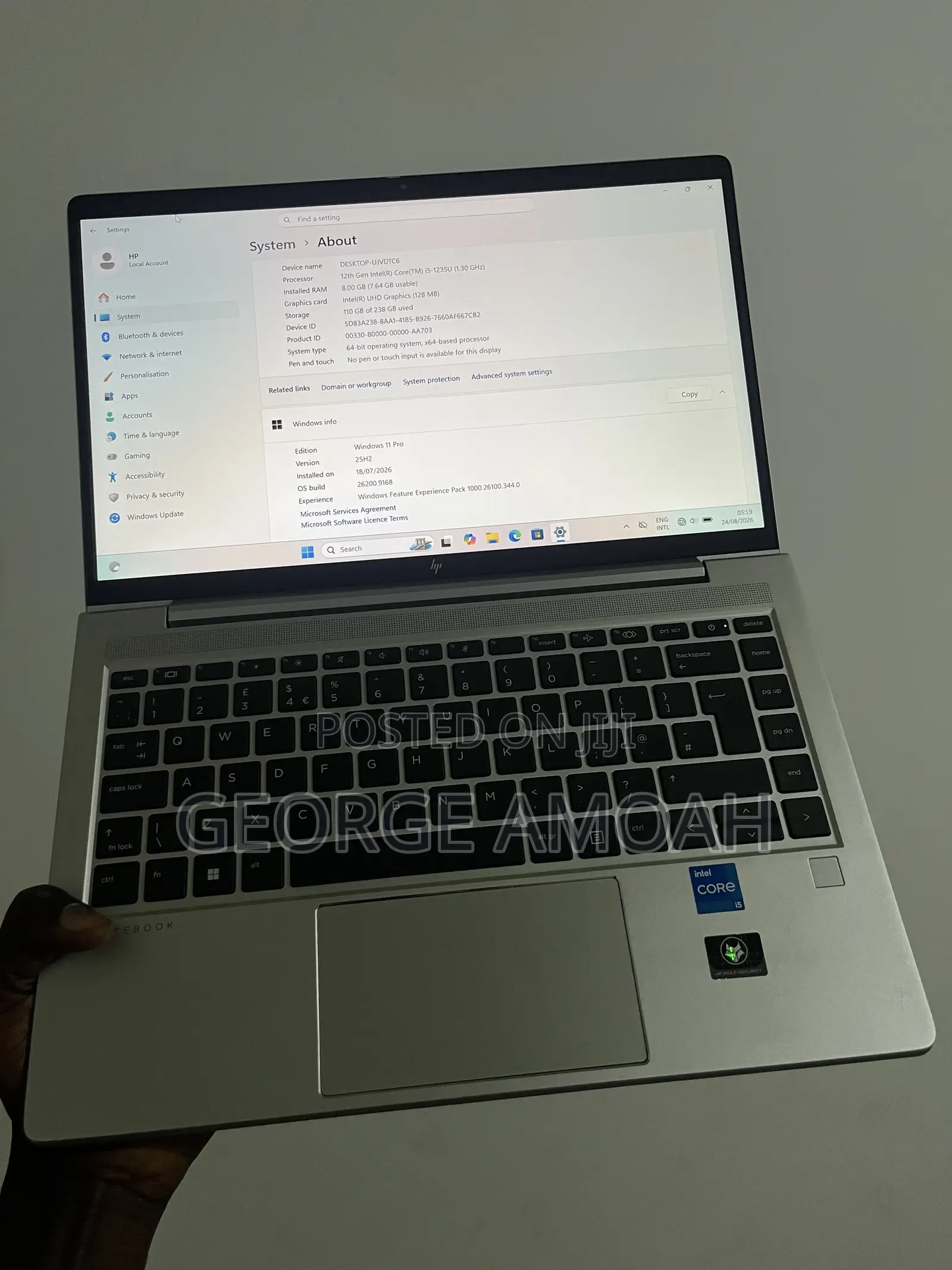 New Laptop HP EliteBook 640 G9 8GB Intel Core i5 SSD 256GB