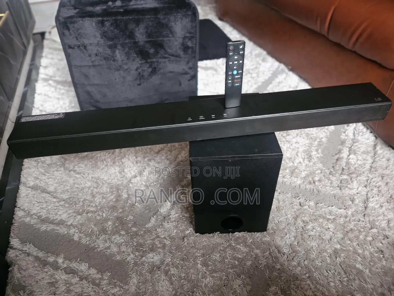 Affordable and Clean LG Soundbar With Deep Bass Subwoofer Plus Remote