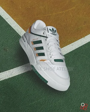 Adidas Drop Step Low "White Green Yellow" (Style Code: HP2229).