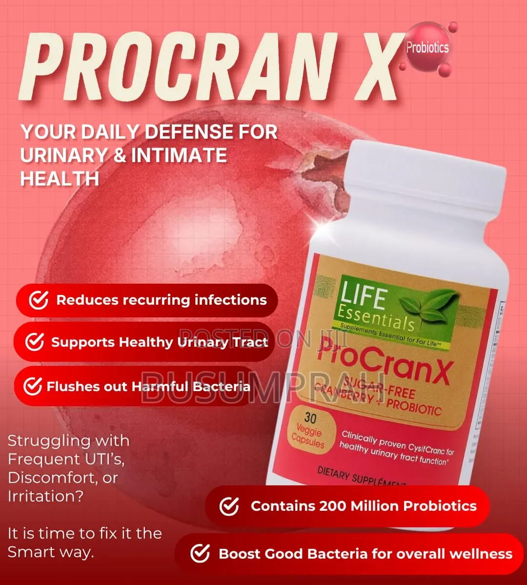 ProCranX Sugar -Free CRANBERRY+ PROBIOTIC