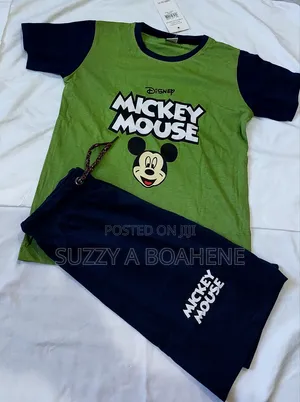 Mickey Mouse 2pcs Cotton Top and Shorts 1yr to 5yrs Pay on Delivery