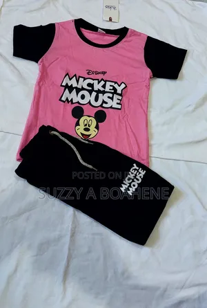 Mickey Mouse 2pcs Cotton Top and Shorts 1yr to 5yrs Pay on Delivery
