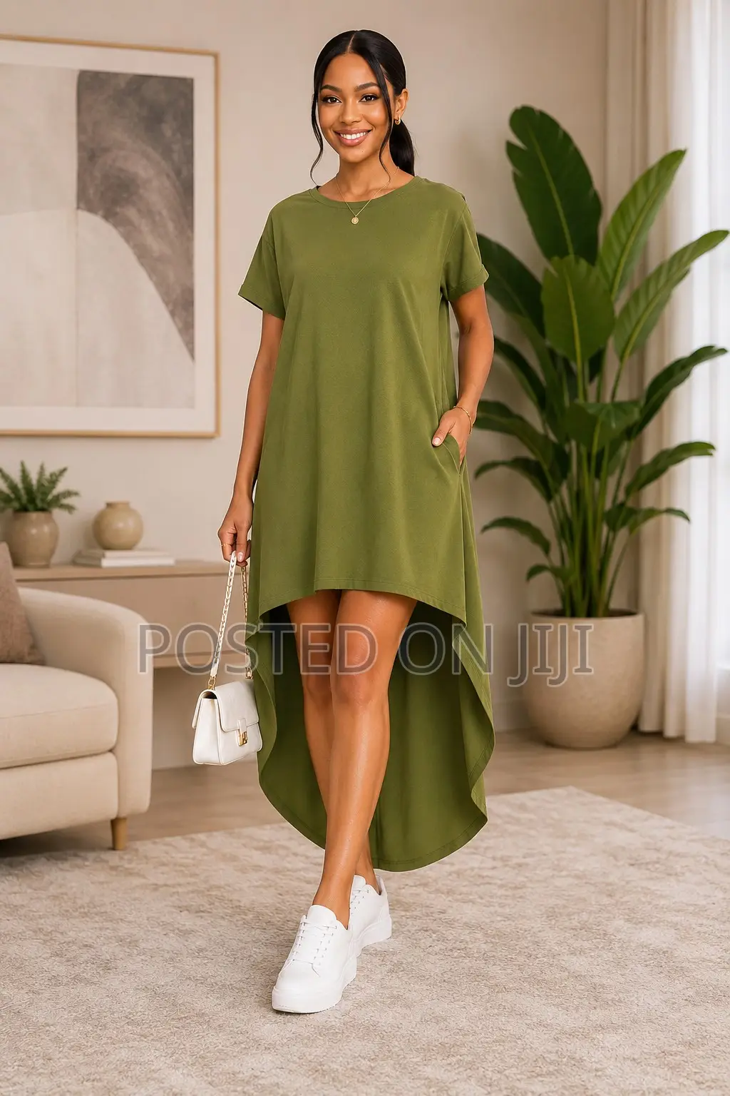 Casual Chic High-Low Maxi Dress