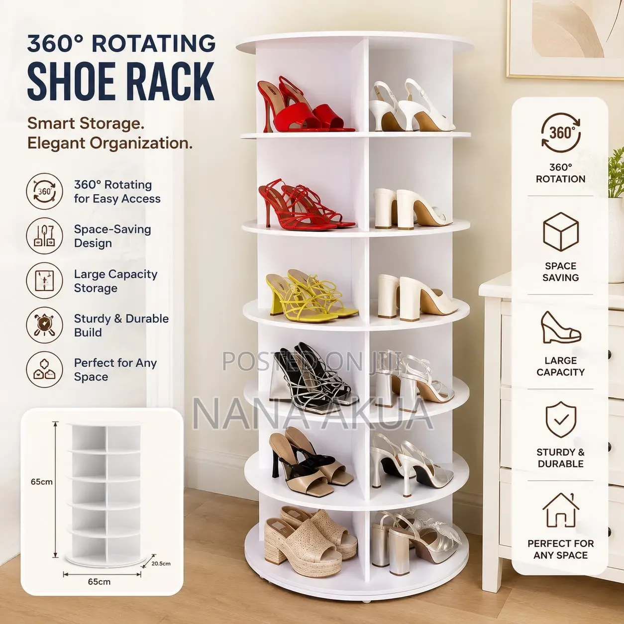 Rotational Steps Shoe Rack
