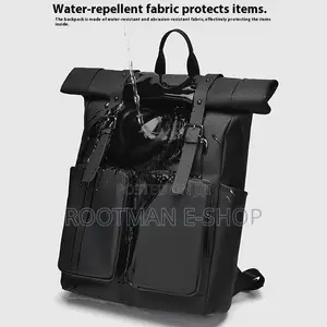 Roll-Top Backpack, Laptop Backpack, Unisex for Women, Waterproof