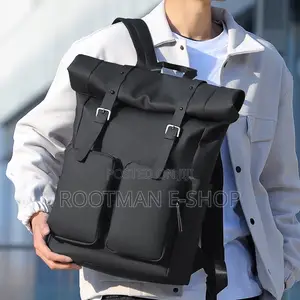 Roll-Top Backpack, Laptop Backpack, Unisex for Women, Waterproof