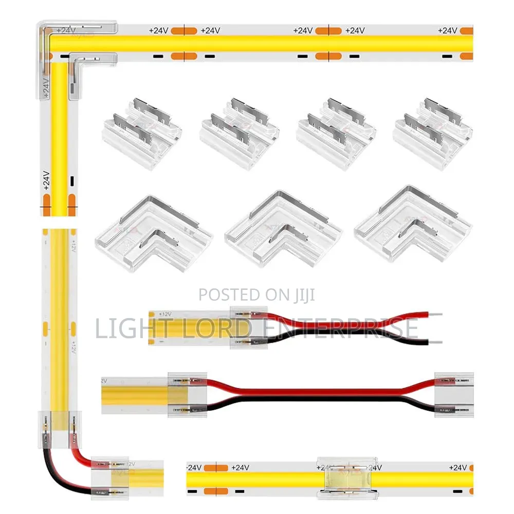 Transparent Solderless 8mm Connectors