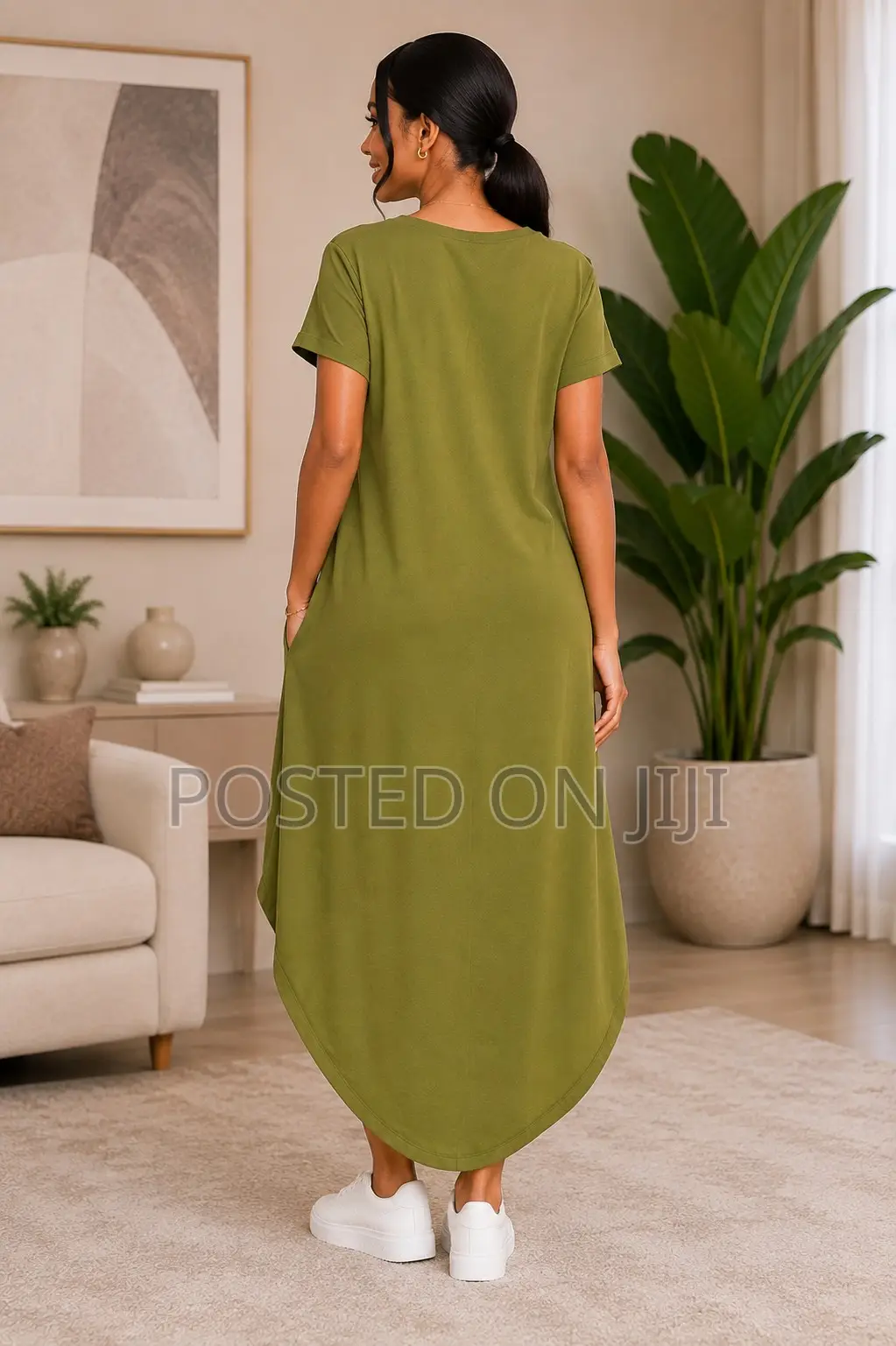 Casual Chic High-Low Maxi Dress