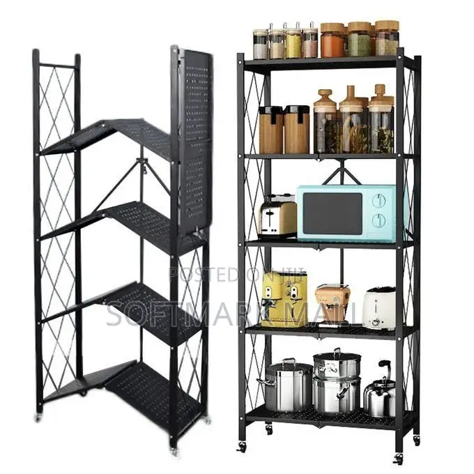 5 Tier Kitchen Rack With Wheels