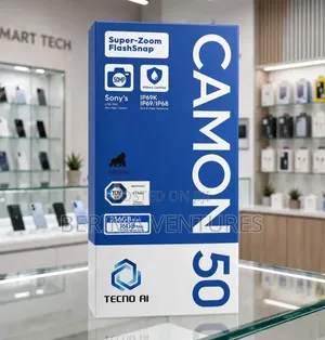 New Tecno Camon 50 256 GB Black