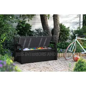 Outdoor Storage Deck Box and Bench Organizer