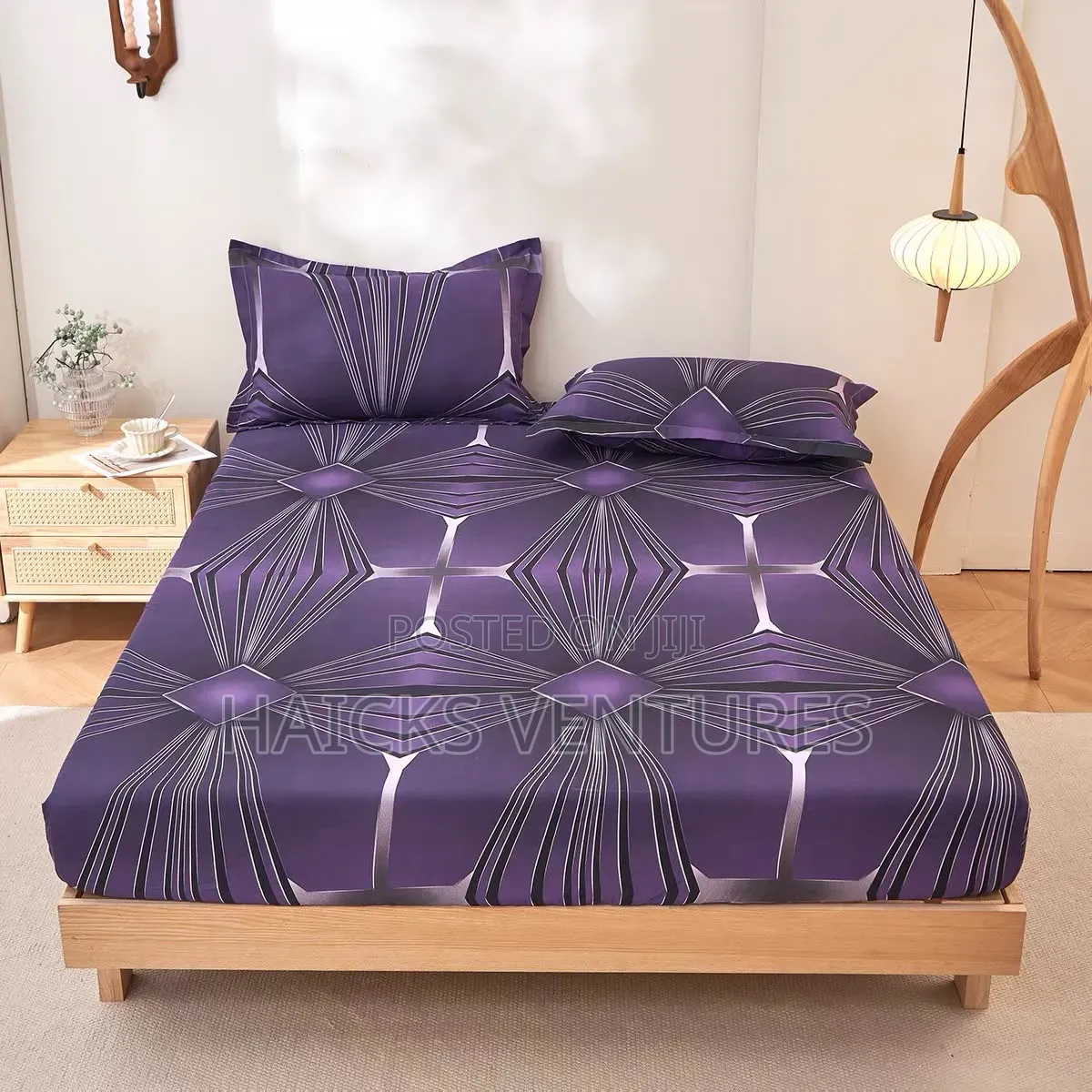 Cotton Bedsheets for Double Bed + 2 Pillow Cases