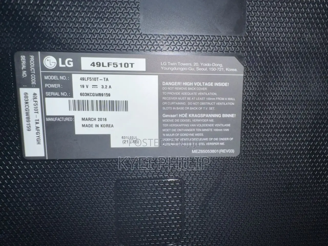 LG TV 49inches