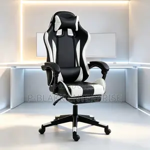 Racer Ergonomic Gaming Chair With Retractable Footrest