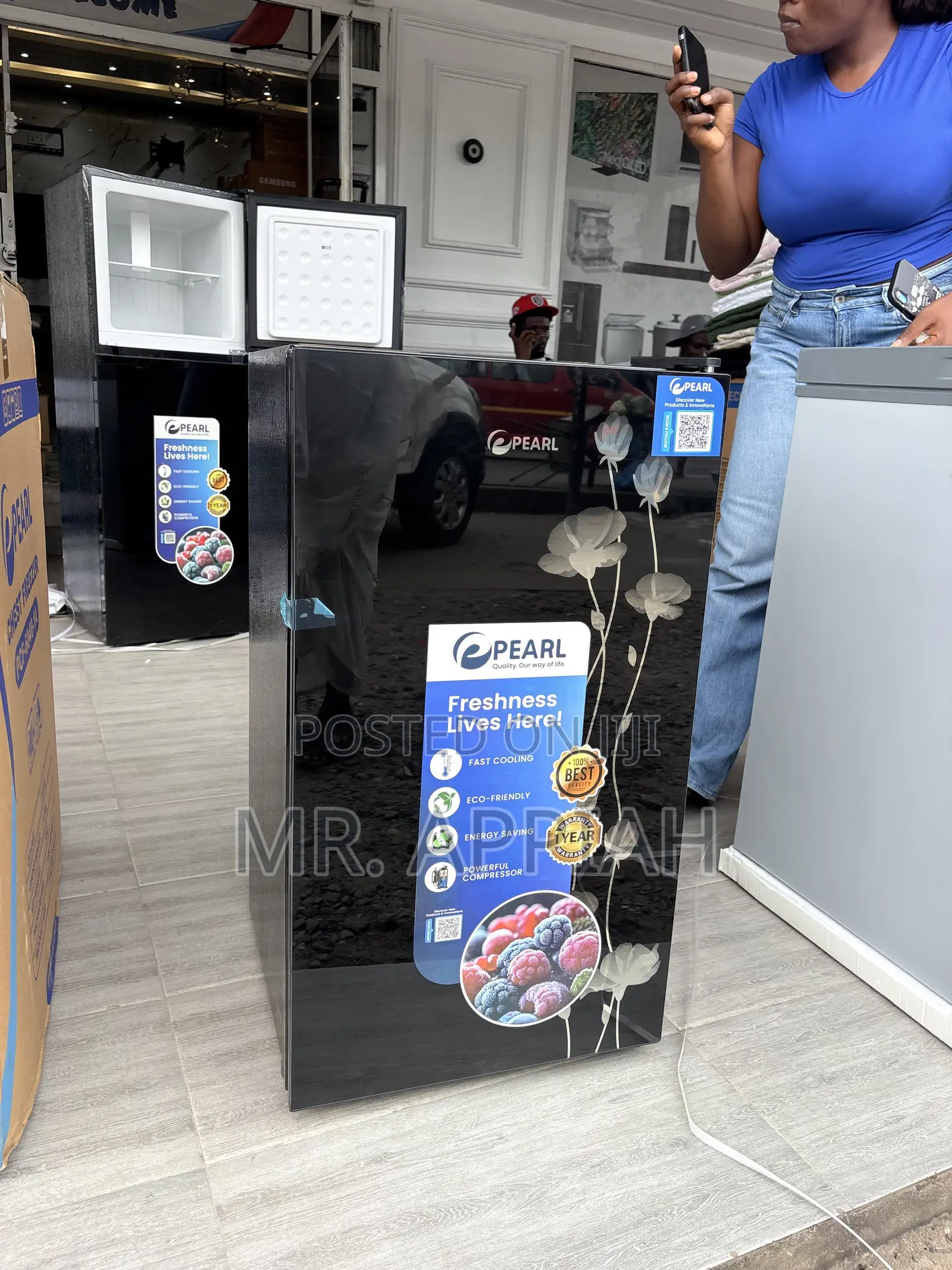 Order Adorable Pearl Pf -109-2b Single Door Table Top Fridge(Black) 