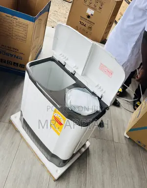 Efficient Design Nasco 5kg Semi-Automatic Washing Machine(White/Gray)