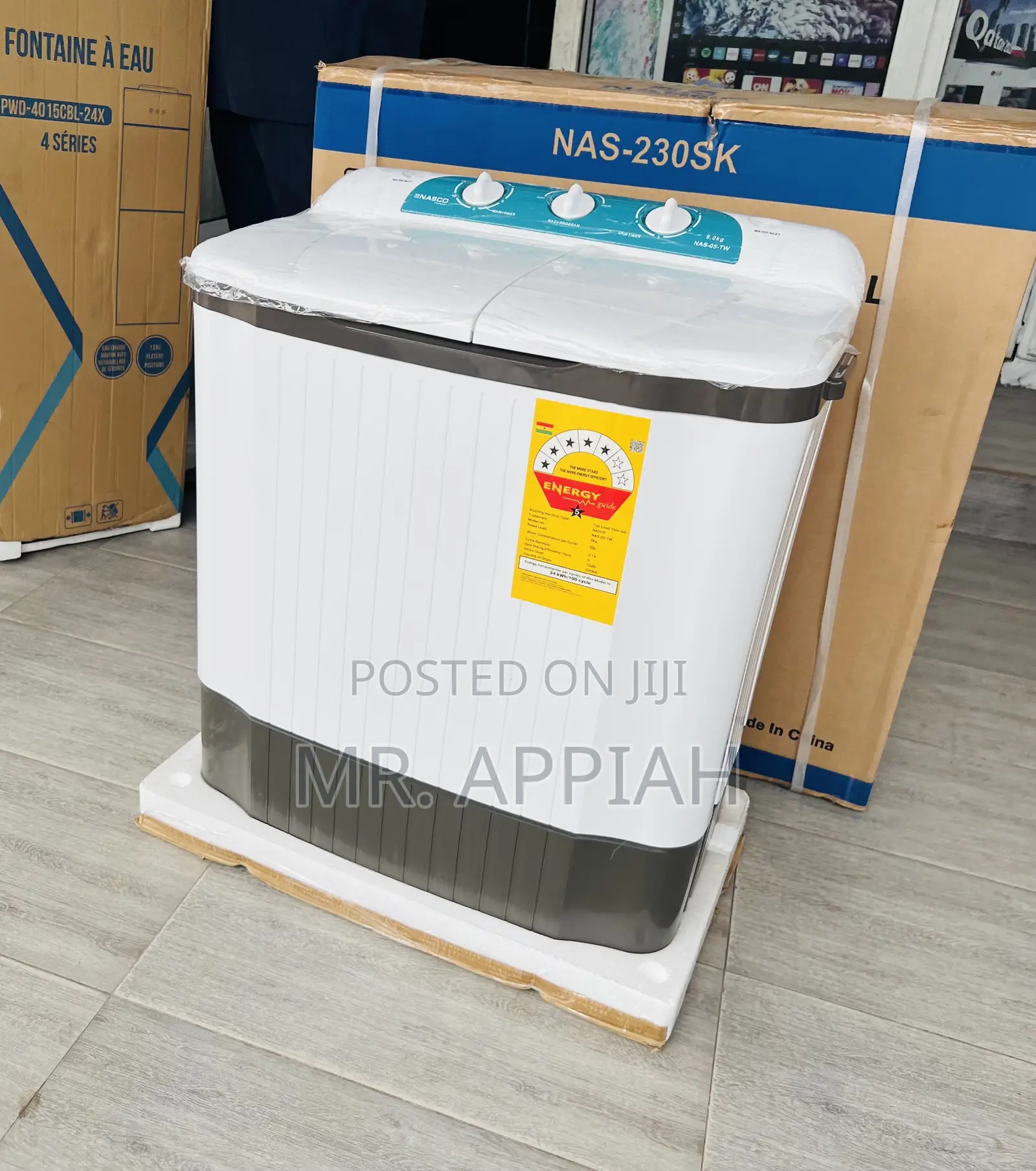 Premium Design Nasco 5kg Semi-Automatic Washing Machine(Spin Dry)