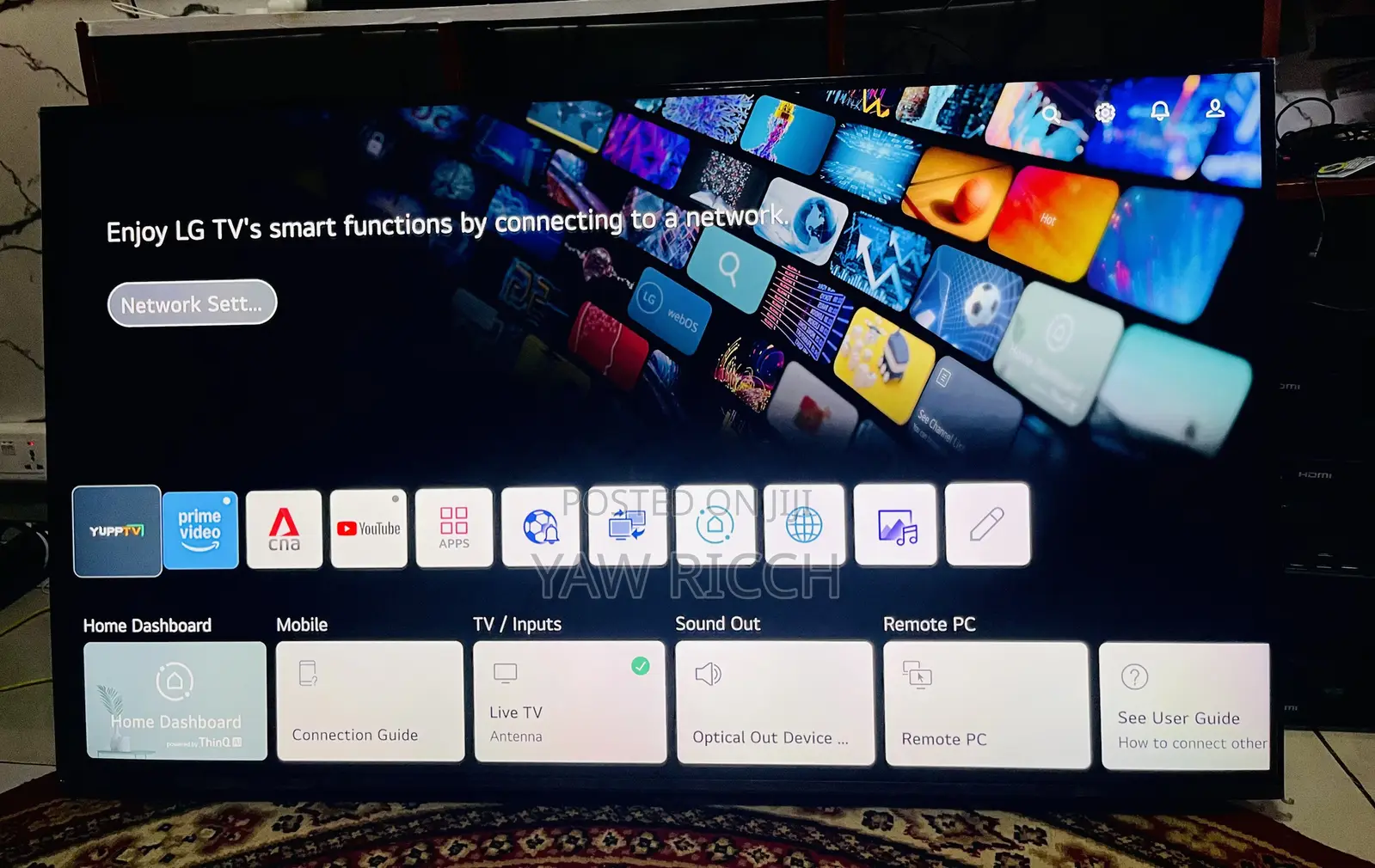 UK Use LG 43inches Smart UHD Digital Satellite 2023 Model TV.