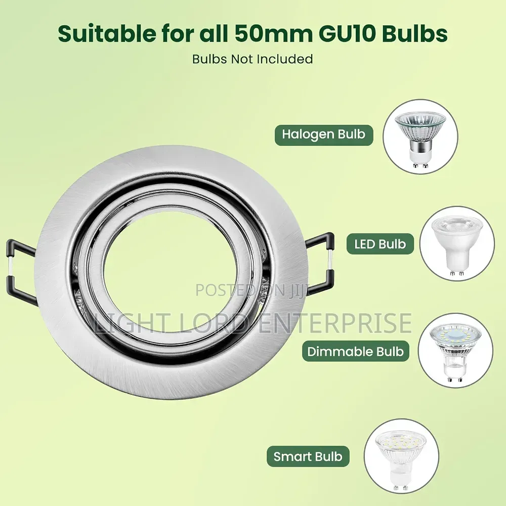 Gu10 Frame Auto Recessed Rotating Light