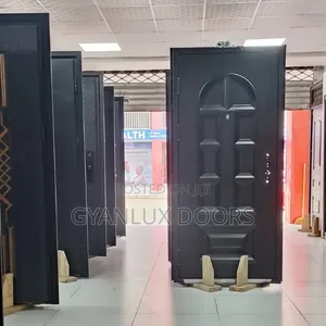 Single Black and Grey Quality Security Doors