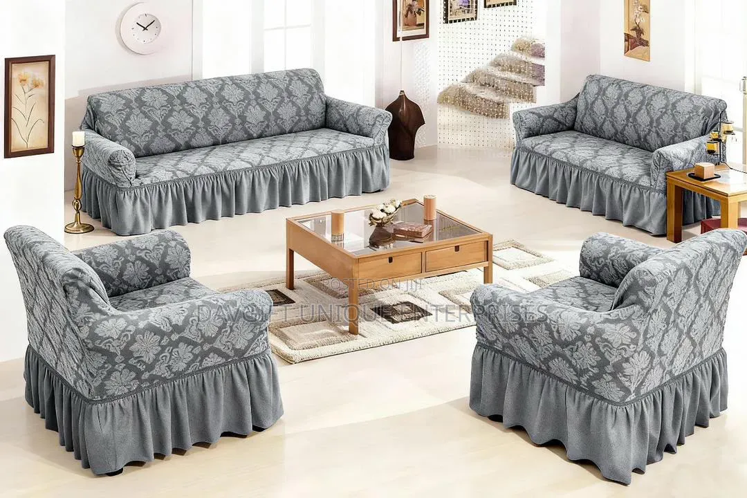 Elastic 4in1 Skirt Sofa Cover Sets