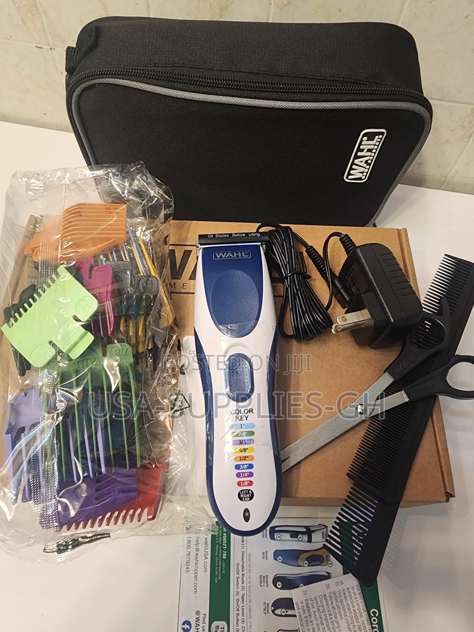 Wahl Color Pro Cordless Rechargeable Hair Clipper Trimmer From Usa