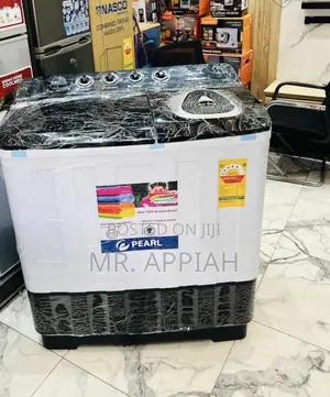 Get Unique Pearl 15kg Spin Dry Washing Machine(White/Black).